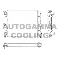 101041 AUTOGAMMA Радиатор, охлаждение двигателя