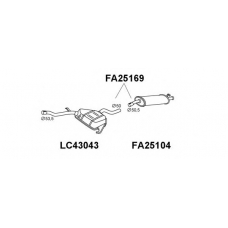 FA25104 VENEPORTE Глушитель выхлопных газов конечный