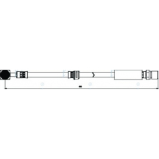 HOS3807 APEC Тормозной шланг