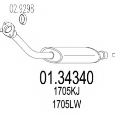 01.34340 MTS Предглушитель выхлопных газов