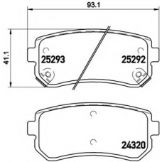 P 30 051 BREMBO Комплект тормозных колодок, дисковый тормоз