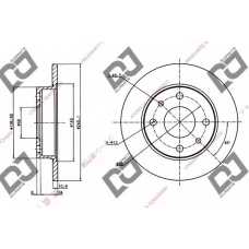 BD1300 DJ PARTS Тормозной диск