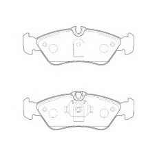 WBP21592A WAGNER LOCKHEED Комплект тормозных колодок, дисковый тормоз