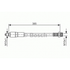 1 987 476 461 BOSCH Тормозной шланг