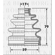 BCB6293 BORG & BECK Пыльник, приводной вал