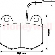 571466B BENDIX Комплект тормозных колодок, дисковый тормоз