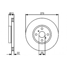 0 986 479 431 BOSCH Тормозной диск