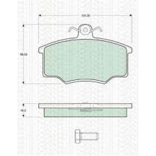 8110 29945 TRIDON Brake pads - front