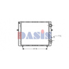 180610N AKS DASIS Радиатор, охлаждение двигателя