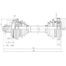 AW1530411A AYWIPARTS Приводной вал