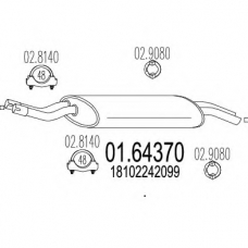 01.64370 MTS Глушитель выхлопных газов конечный