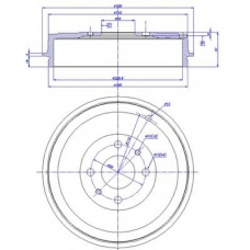 433.063 CAR Тормозной барабан
