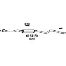 01.51160 MTS Средний глушитель выхлопных газов