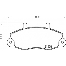 MDB81558 MINTEX Комплект тормозных колодок, дисковый тормоз