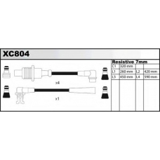 XC804 QUINTON HAZELL Комплект проводов зажигания