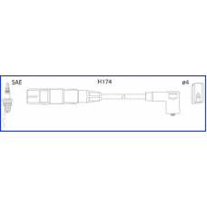 134787 HITACHI Комплект проводов зажигания