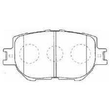 A1N140 AISIN Комплект тормозных колодок, дисковый тормоз