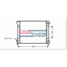 1306701 KUHLER SCHNEIDER Радиатор, охлаждение двигател
