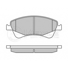 025 242 0419/W MEYLE Комплект тормозных колодок, дисковый тормоз