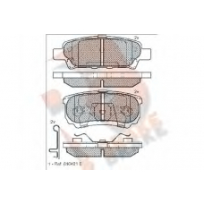 RB1746 R BRAKE Комплект тормозных колодок, дисковый тормоз