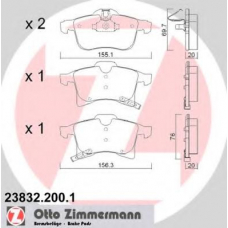 23832.200.1 ZIMMERMANN Комплект тормозных колодок, дисковый тормоз