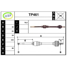 TP461 SERA Приводной вал