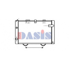 160410N AKS DASIS Радиатор, охлаждение двигателя