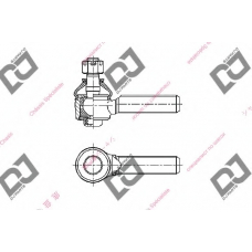 DE1236 DJ PARTS Наконечник поперечной рулевой тяги