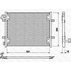 350203139000 MAGNETI MARELLI Конденсатор, кондиционер