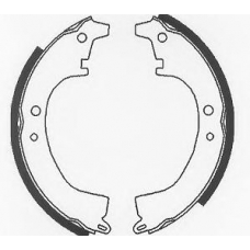 BS598 QUINTON HAZELL Комплект тормозных колодок