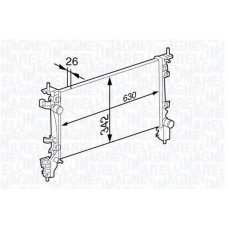 350213141600 MAGNETI MARELLI Радиатор, охлаждение двигателя