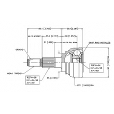 18209 Vema Шарнирный комплект, приводной вал