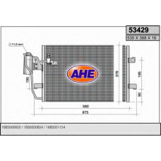 53429 AHE Конденсатор, кондиционер