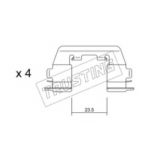 KIT.052 TRUSTING Комплектующие, колодки дискового тормоза