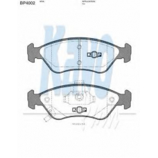 BP-4002 KAVO PARTS Комплект тормозных колодок, дисковый тормоз