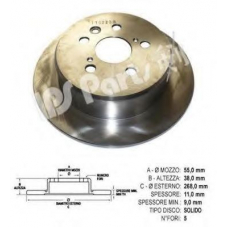 IBP-1224 IPS Parts Тормозной диск