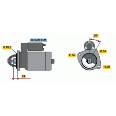 0 001 368 003 BOSCH Стартер