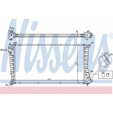 61326 NISSENS Радиатор, охлаждение двигателя