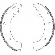 Z4078.02 WOKING Комплект тормозных колодок