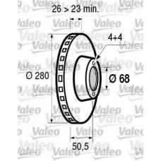 186525 VALEO Тормозной диск