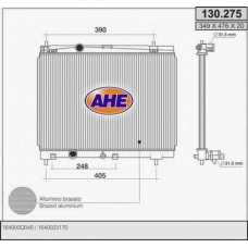 130.275 AHE Радиатор, охлаждение двигателя