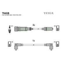 T040B TESLA Комплект проводов зажигания