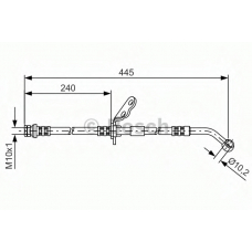 1 987 481 381 BOSCH Тормозной шланг