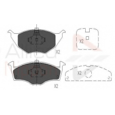 ADB01144 COMLINE Комплект тормозных колодок, дисковый тормоз