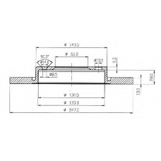 BSF4740 QUINTON HAZELL Тормозной диск