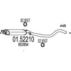01.52210 MTS Средний глушитель выхлопных газов