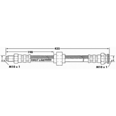 FBH6066 FIRST LINE Тормозной шланг