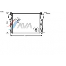 MS2311 AVA Радиатор, охлаждение двигателя