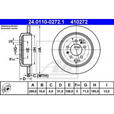 24.0110-0272.1 ATE Тормозной диск