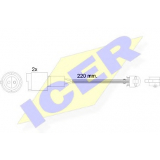 610239 E C ICER Сигнализатор, износ тормозных колодок